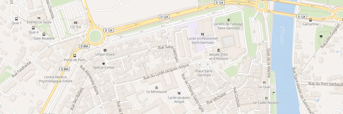 Plan du 46 Rue St Germain à Auxerre