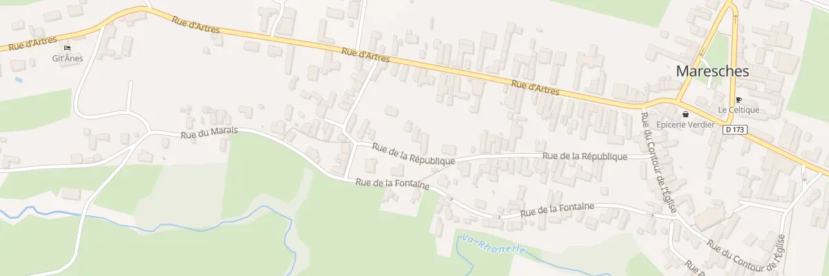 Plan du 15 Rue de la République à Maresches