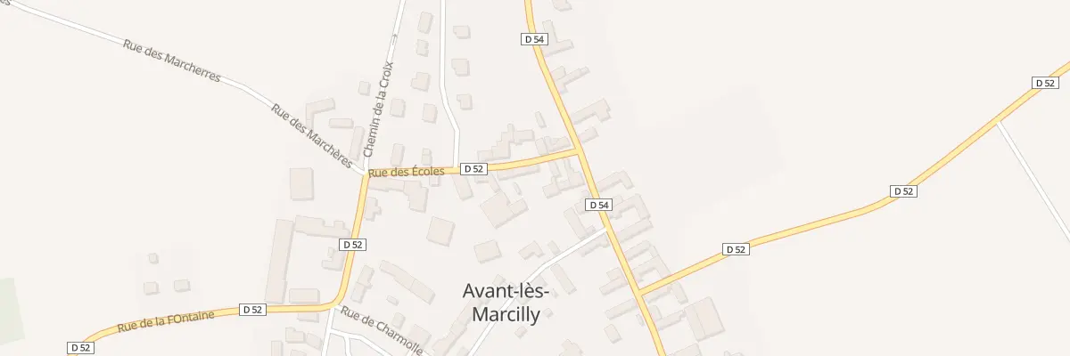 Plan du 3 Rue des Ecoles à Avant-lès-Marcilly
