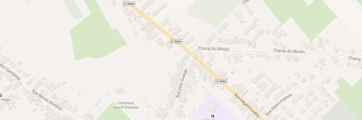 Plan du 827 Rue Edgard Loubry à Fresnes-sur-Escaut