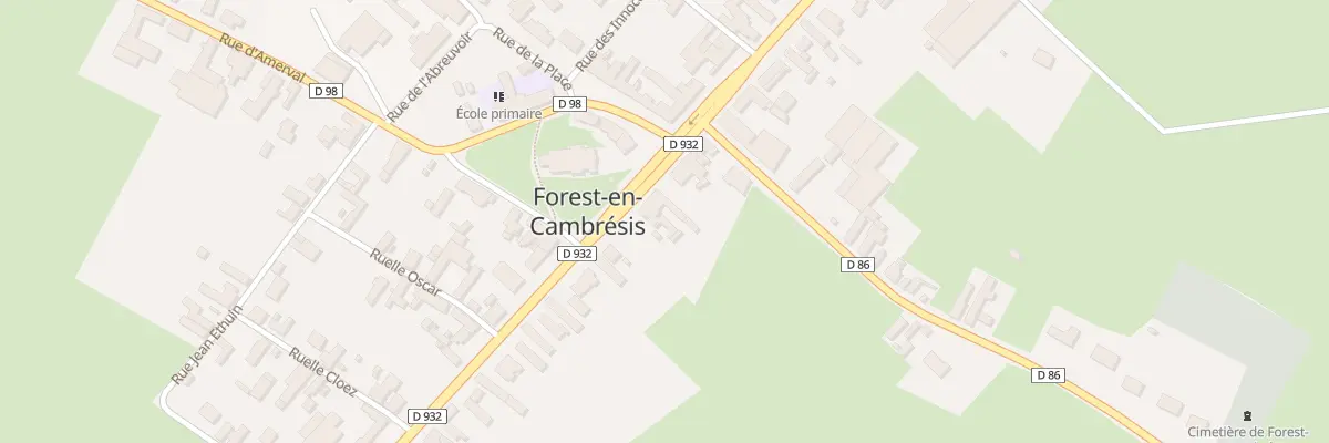 Plan du 45 Vc Brunehaut à Forest-en-Cambrésis