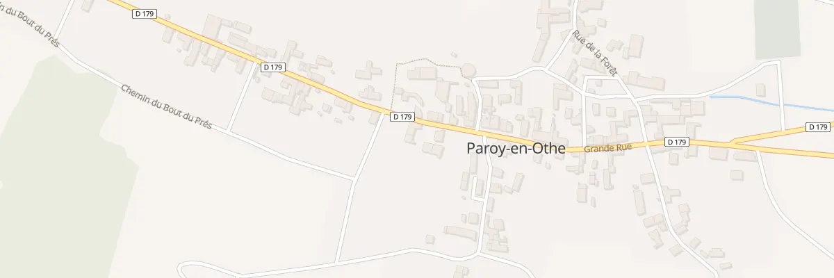 Plan du 25 Gr Gde Rue de Paroy (Paroy) à Paroy-en-Othe