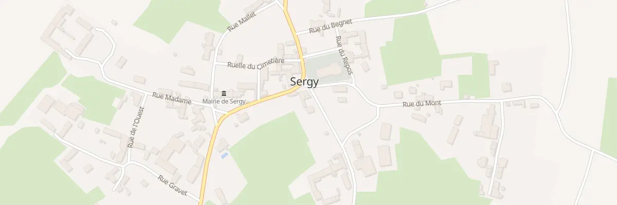Plan du 2 Rue de la Cambronne à Sergy