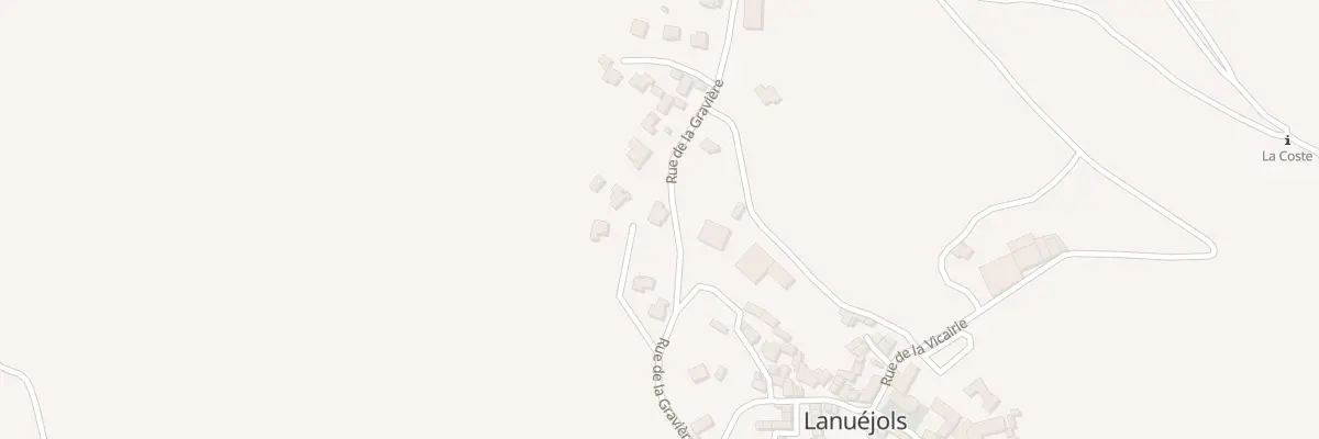 Plan du 5192 La Graviere à Lanuéjols