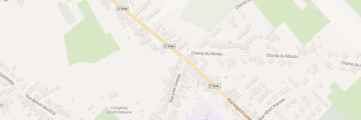 Plan du 825 Rue Edgard Loubry à Fresnes-sur-Escaut