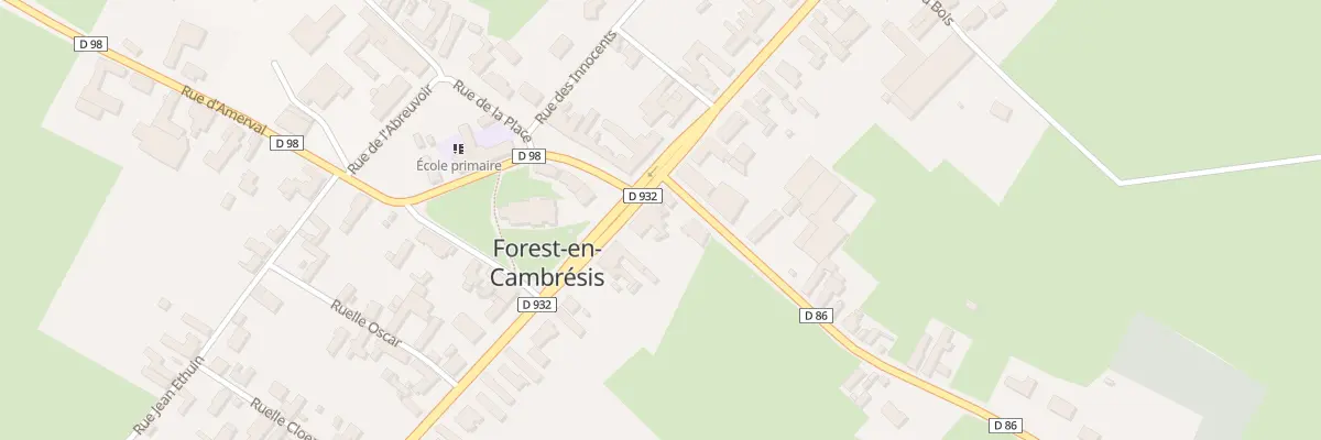 Plan du 39 Vc Brunehaut à Forest-en-Cambrésis