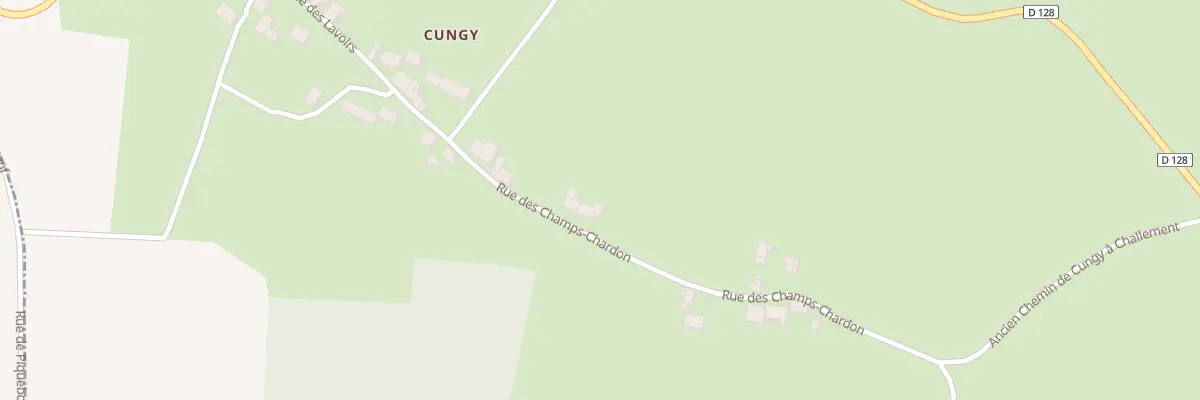 Plan du 9 Cungy à Challement
