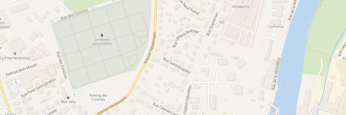 Plan du 2 Rue Hélène Boucher à Auxerre