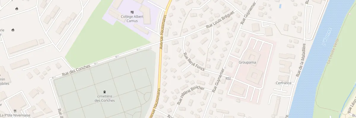 Plan du 4 Rue Rene Fonck à Champs-sur-Yonne