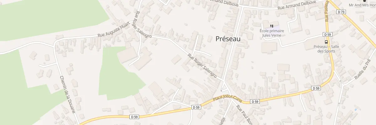 Plan du 9 Rue Roger Salengro à Préseau