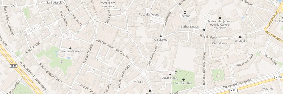 Plan du 33 Rue Paul Bert à Auxerre