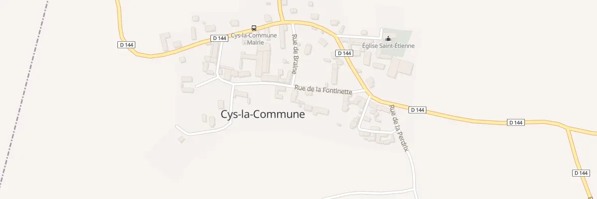 Plan du 2 Rue de la Fontinette à Cys-la-Commune