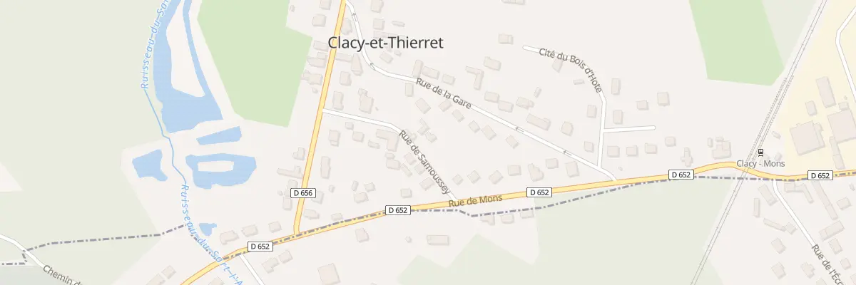 Plan du 3 Rue de Samoussey à Clacy-et-Thierret