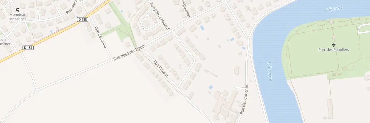 Plan du 10 Rue Renoir à Monéteau
