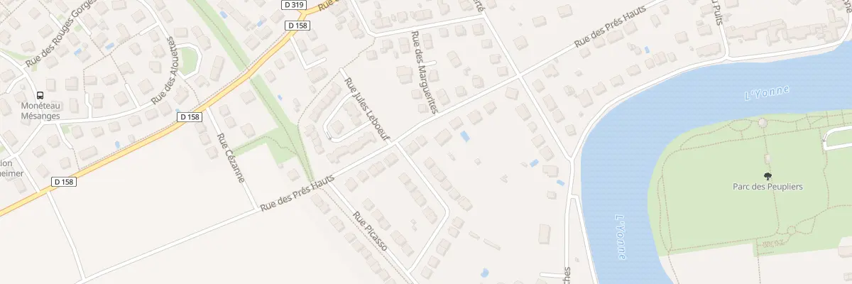 Plan du 25 Rue des Prés Hauts à Monéteau