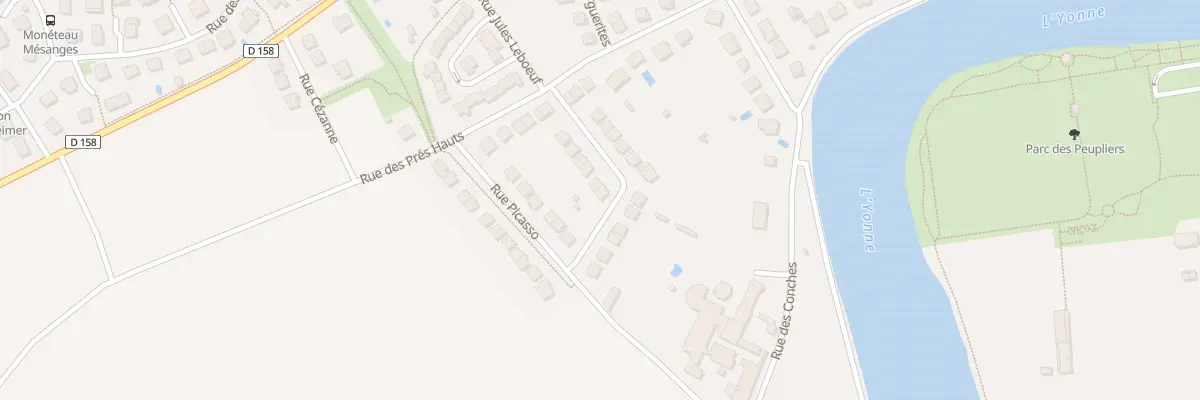 Plan du 12 Rue Renoir à Monéteau