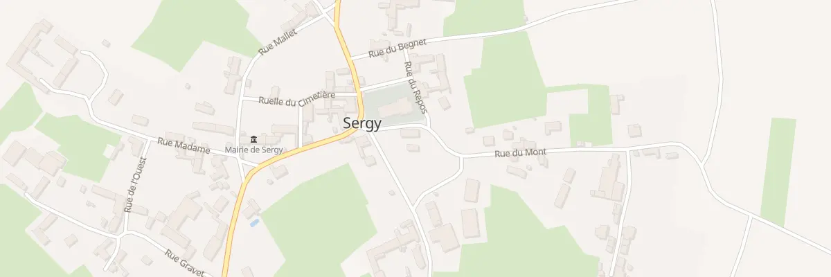 Plan du 2 Rue du Mont à Sergy