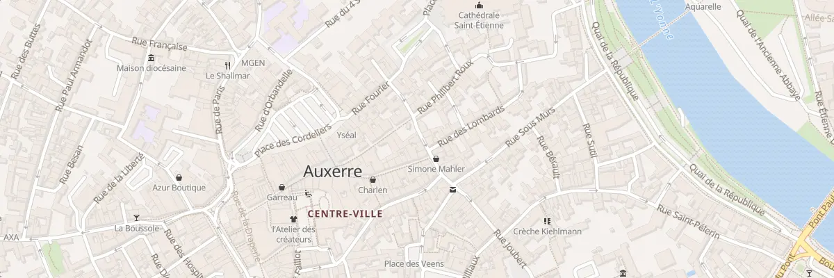 Plan du 2 Rue Joubert à Auxerre