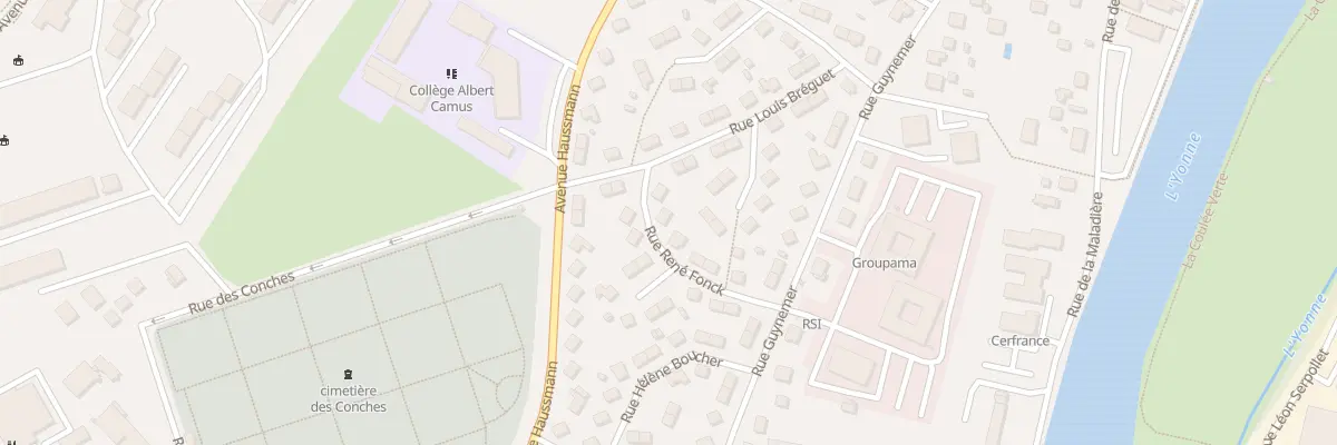 Plan du 3 Rue René Fonck à Auxerre