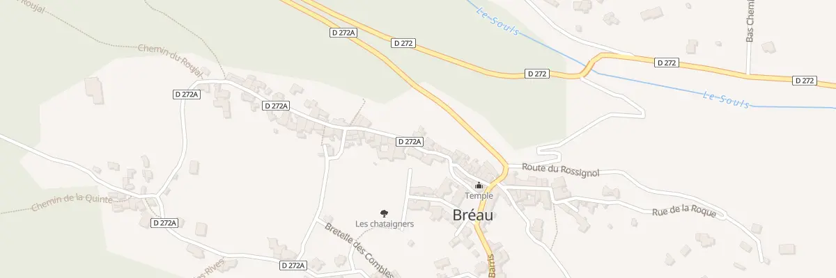 Plan du 5040 Le Village Breau Salagosse à Bréau-Mars
