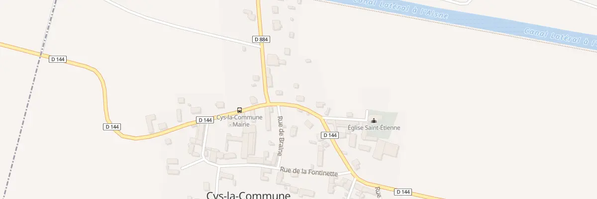 Plan du 1 Rte de Saint-Mard à Cys-la-Commune