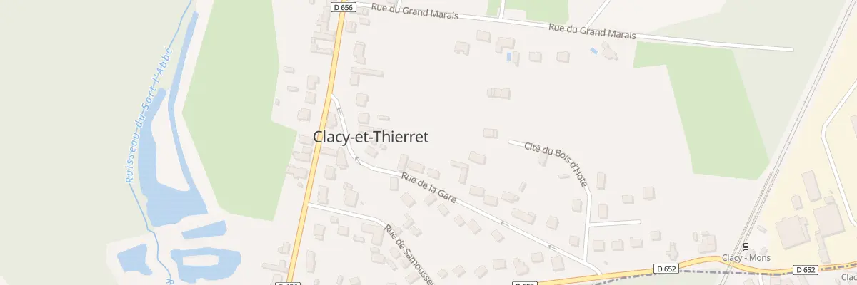 Plan du 3 Rue de la Gare à Clacy-et-Thierret