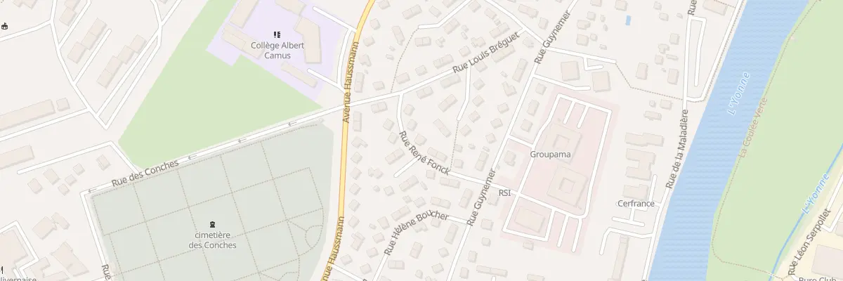 Plan du 5 Rue René Fonck à Auxerre