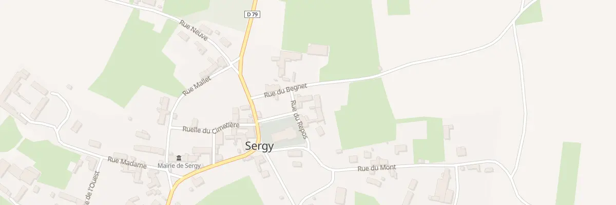 Plan du 1 Rue du Repos à Sergy