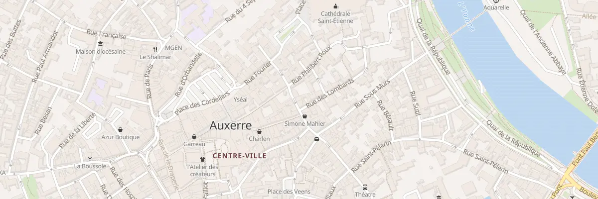 Plan du 1B Rue Joubert à Auxerre