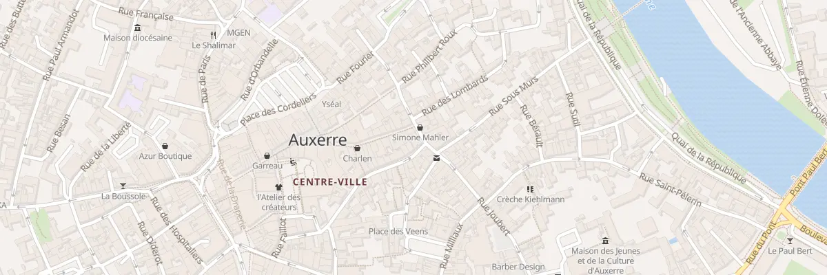 Plan du 10 Rue Joubert à Auxerre