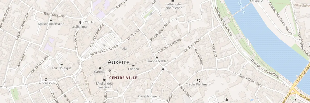 Plan du 3 Rue Joubert à Auxerre