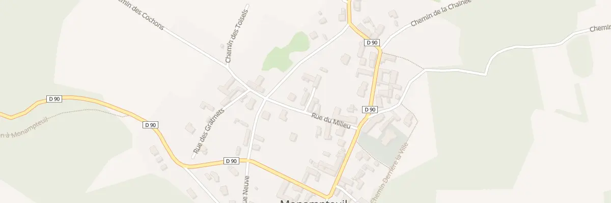 Plan du 4 Rue du Milieu à Monampteuil