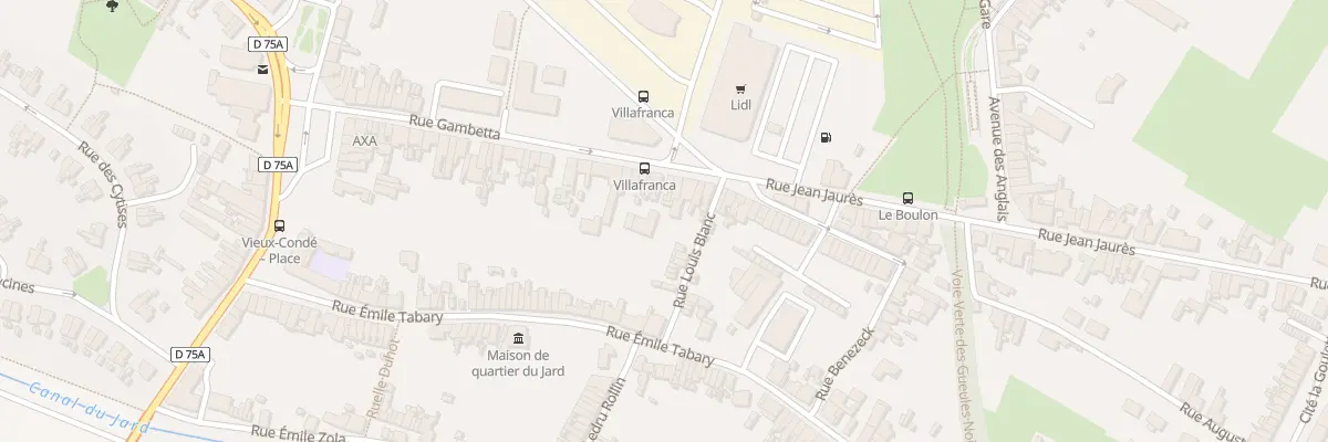 Plan du 234 Rue Gambetta à Vieux-Condé