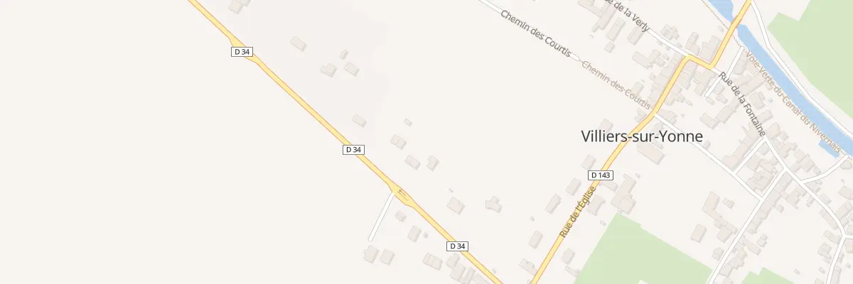 Plan du 12 Rte de Clamecy à Villiers-sur-Yonne