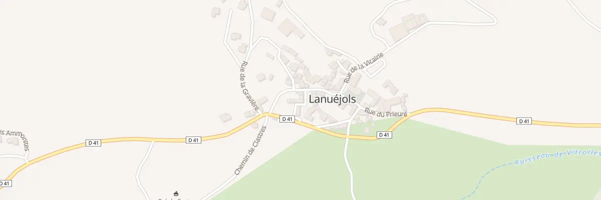 Plan du 3 Rue de la Douplete à Lanuéjols