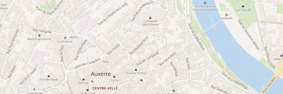 Plan du 18 Rue Philibert Roux à Auxerre