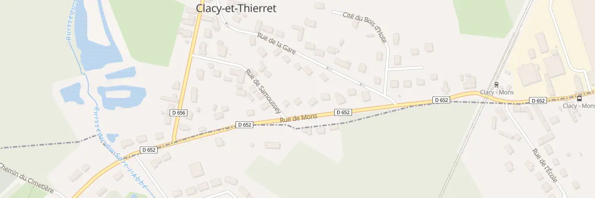 Plan du 13 Rue de Mons à Clacy-et-Thierret