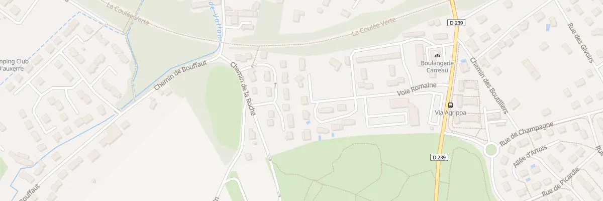 Plan du 14F Voie Romaine à Auxerre