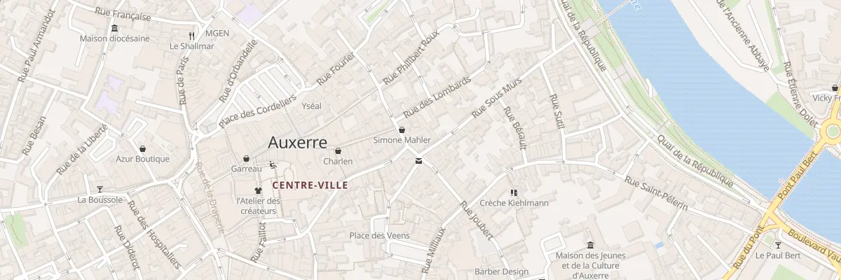 Plan du 13 Rue Joubert à Auxerre