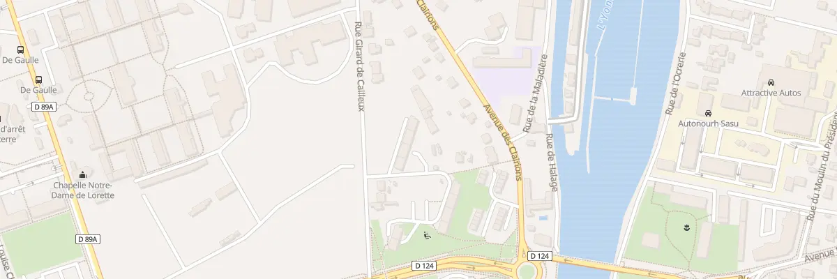 Plan du 7 Rue Louis Loucheur à Auxerre
