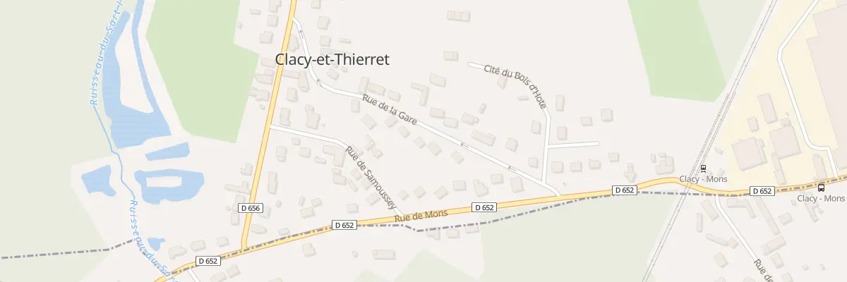 Plan du 10 Rue de la Gare à Clacy-et-Thierret