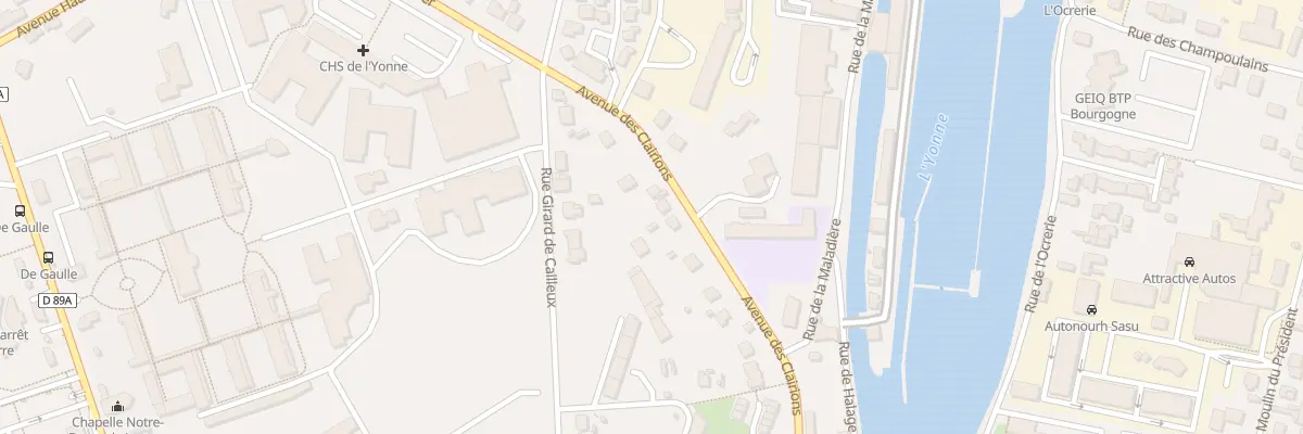 Plan du 16 Av des Clairions à Auxerre