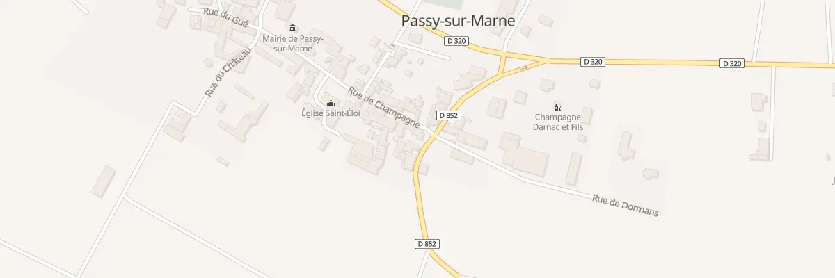 Plan du 10 Rue de la Marne à Passy-sur-Marne