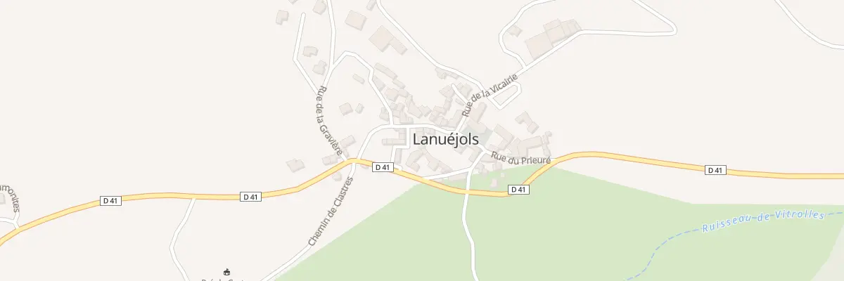Plan du 5009 Lanuejols Village à Lanuéjols
