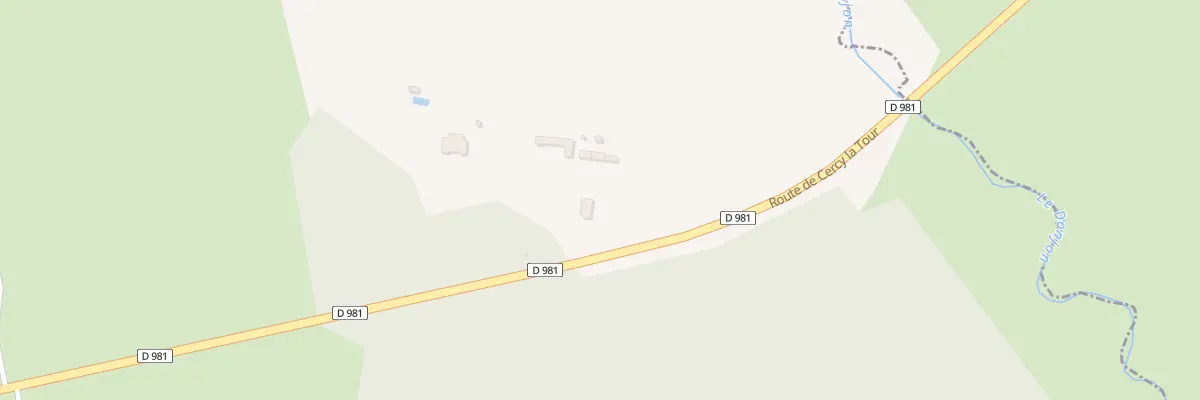 Plan du 20 Rte de Cercy la Tour à Champvert