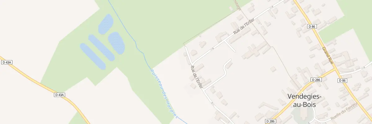 Plan du 5 Rue de l’Enfer à Vendegies-au-Bois