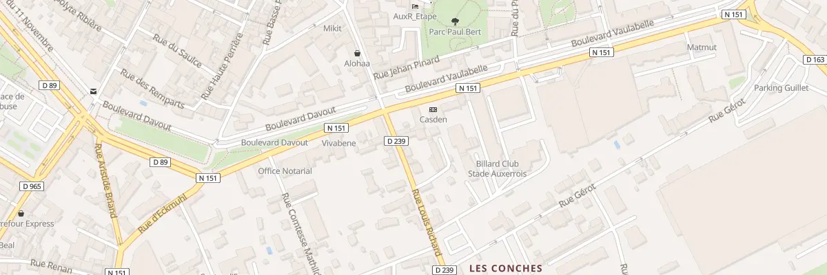Plan du 3 Rue Louis Richard à Auxerre