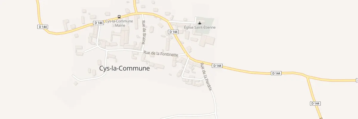 Plan du 6 Rue de la Fontinette à Cys-la-Commune
