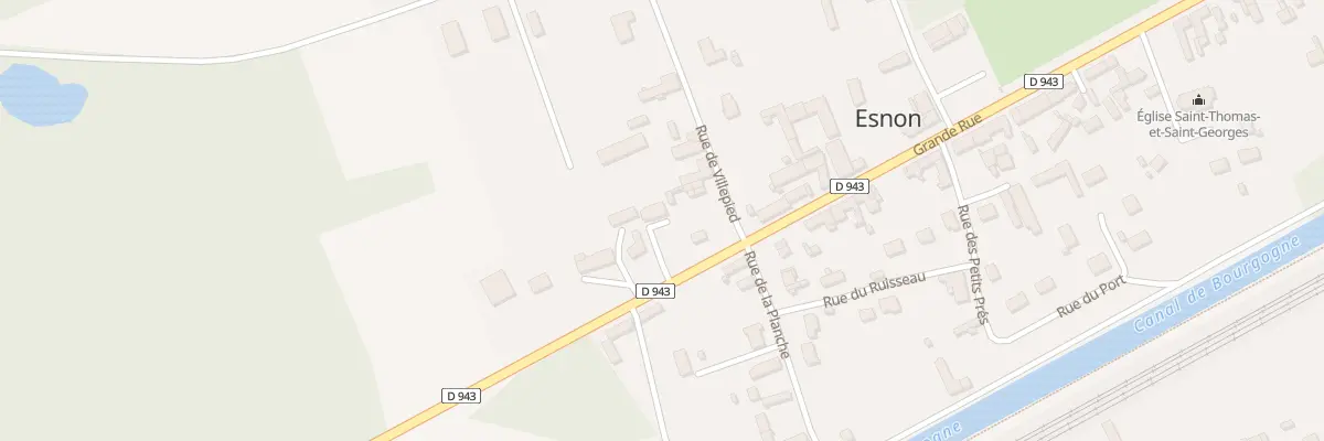 Plan du 15 Gr Gde Rue à Esnon