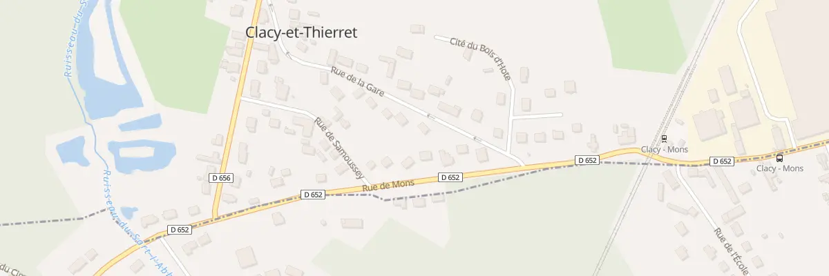 Plan du 14 Rue de la Gare à Clacy-et-Thierret